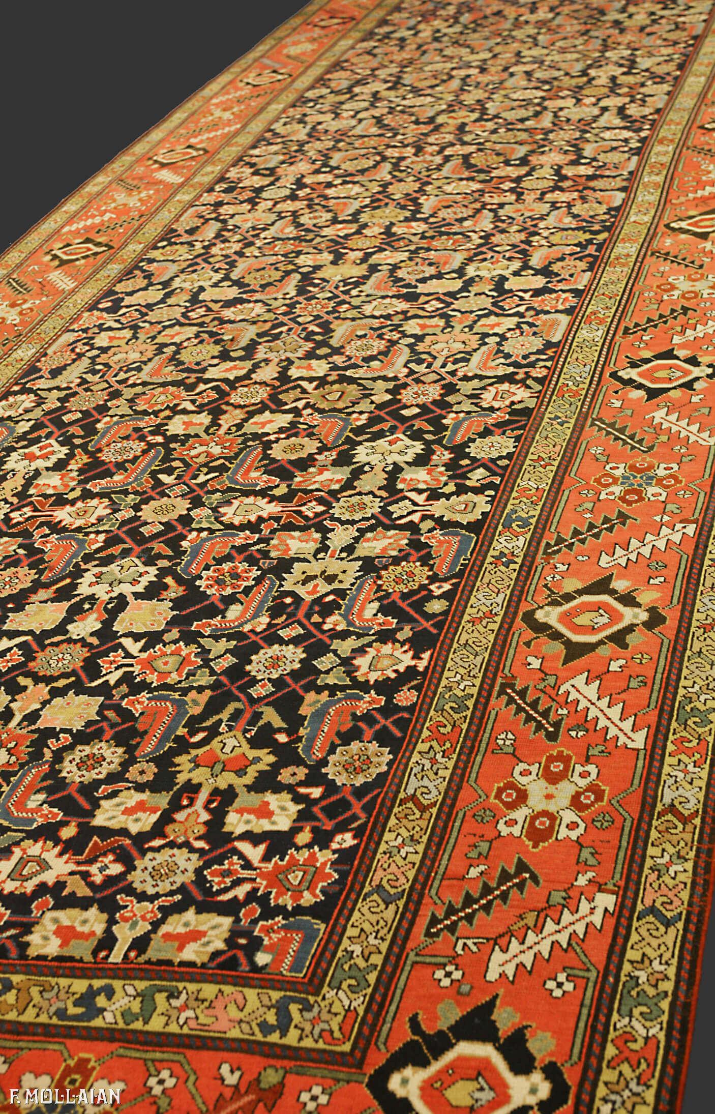 Antique Caucasian Karabakh (Qarabag) Gallery Size Carpet n°:82557031